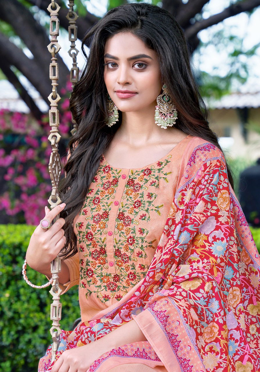 Pink Mirror New Exclusive Wear Designer Fancy Printed Kurti Bottom With Dupatta Collection